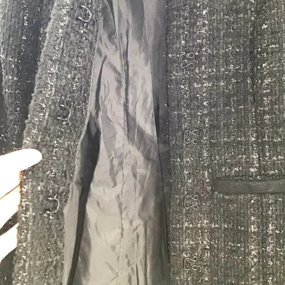 Vertigo Paris Women’s Tweed Boucle Fringe Wool Blend Jacket Coat Size Small - Picture 8 of 10